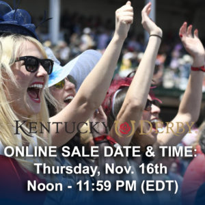 Exclusive Presale access for 2018 Kentucky Derby Ticket Sale