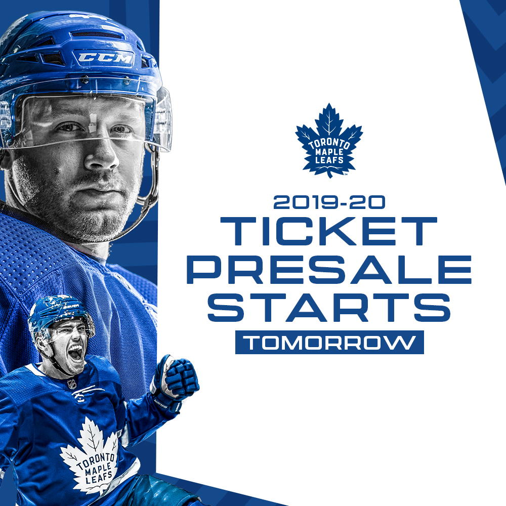 Presale Codes For Toronto Maple Leafs Playoff Ticket Presale 2019-20
