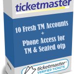 10 Fresh Ticketmaster Accounts with 10 Outlook emails + Phone Line access Monthly Package