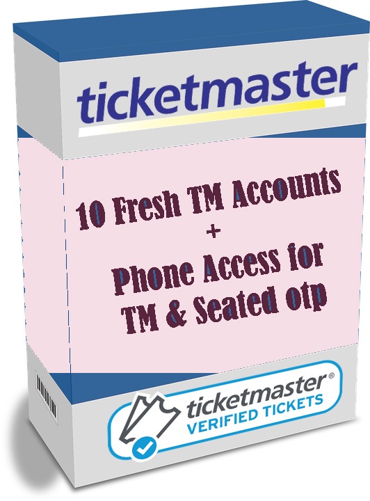 10 Selfie Verified Ticketmaster Accounts with 10 Outlook emails + Phone Line access Monthly Package
